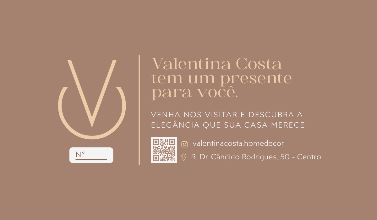 Projeto Valentina Costa — Materiais Gráficos